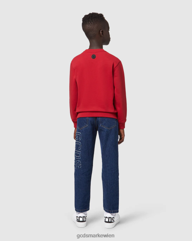 Junior-Monster mit Rundhalsausschnitt GCDS Kinder Kleidung Rot V0XTXR666