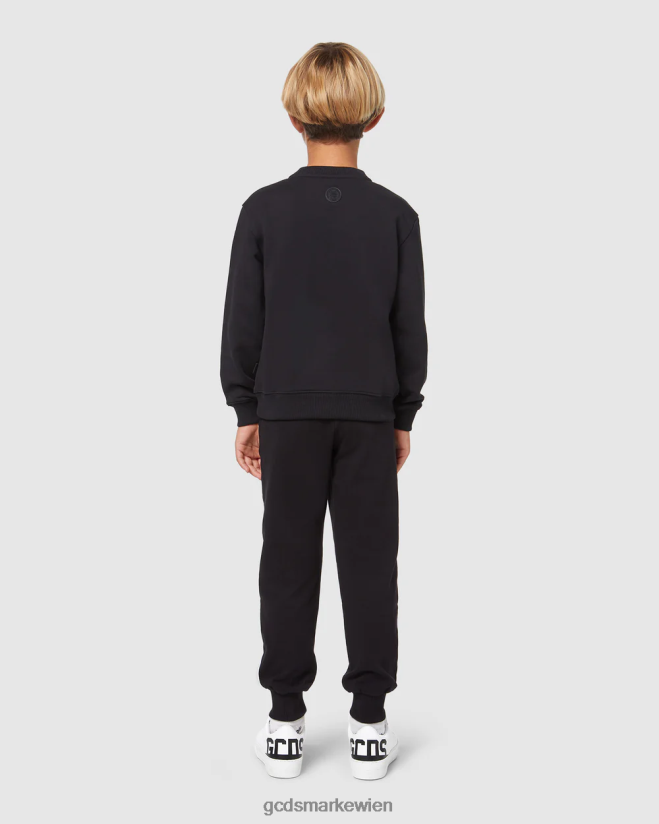 Junior-Monster mit Rundhalsausschnitt GCDS Kinder Kleidung Schwarz V0XTXR668