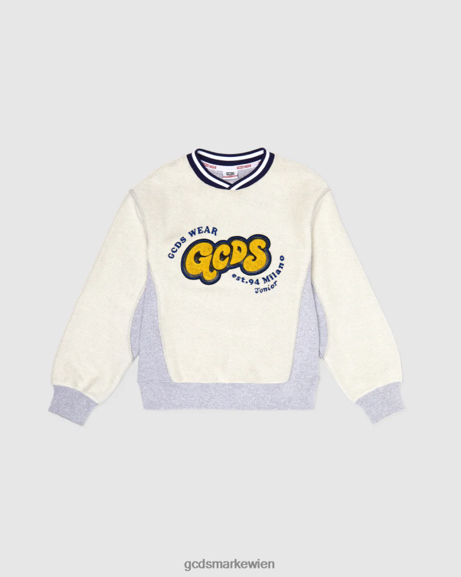 Junior-Rundhalsausschnitt GCDS Kinder Kleidung grau V0XTXR673