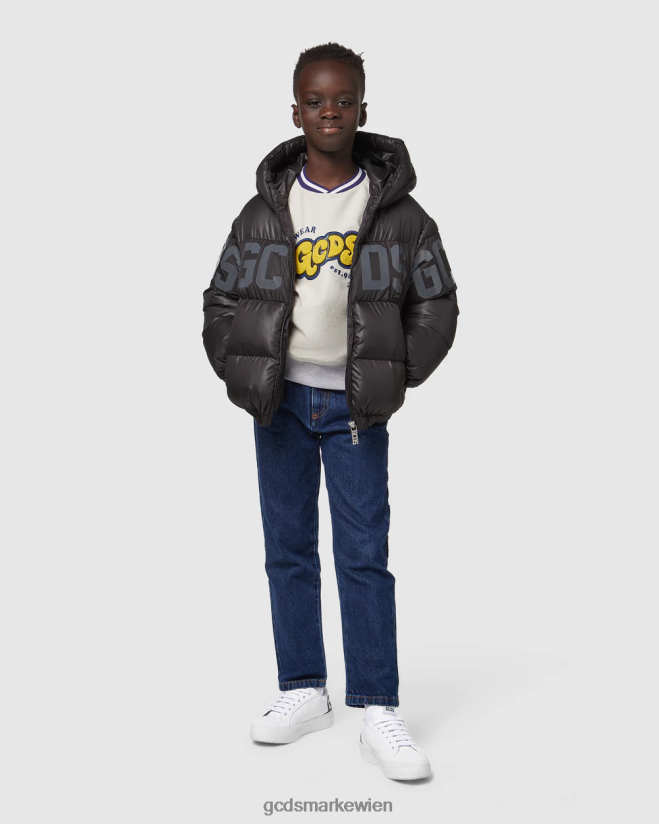 Junior-Rundhalsausschnitt GCDS Kinder Kleidung grau V0XTXR673