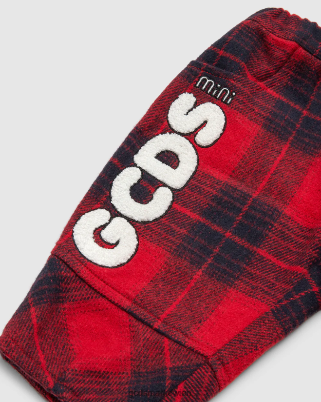 Baby-Tartan-Hose GCDS Kinder Kleidung Mehrfarbig V0XTXR627