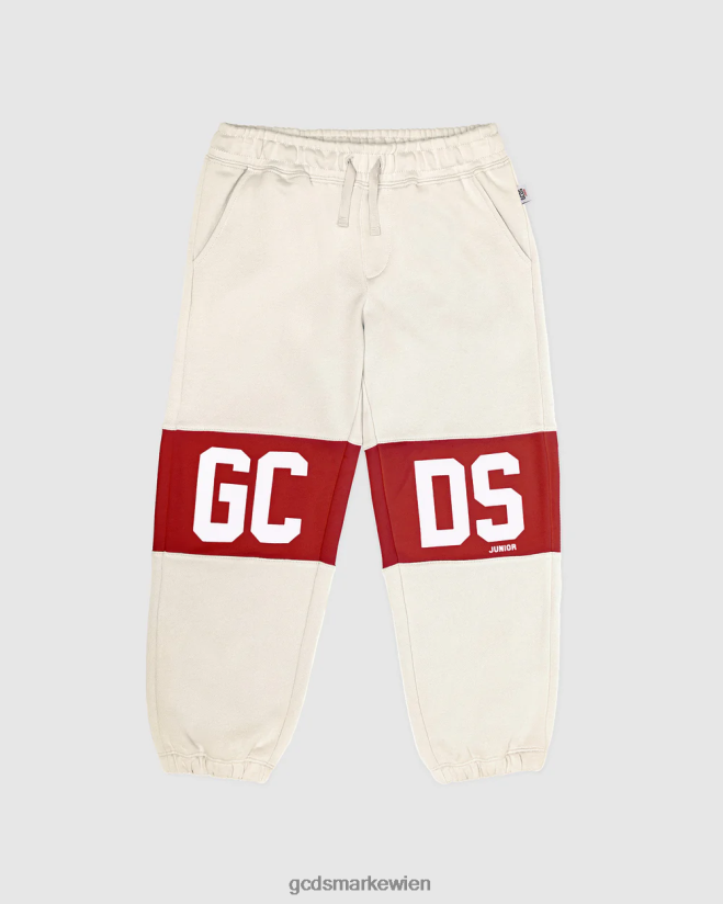 Jogginghose mit Logoband für Kinder GCDS Kinder Kleidung Schaumgrau V0XTXR737