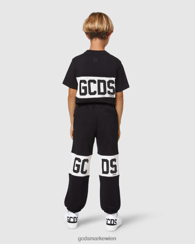 Jogginghose mit Logoband für Kinder GCDS Kinder Kleidung Schwarz V0XTXR736