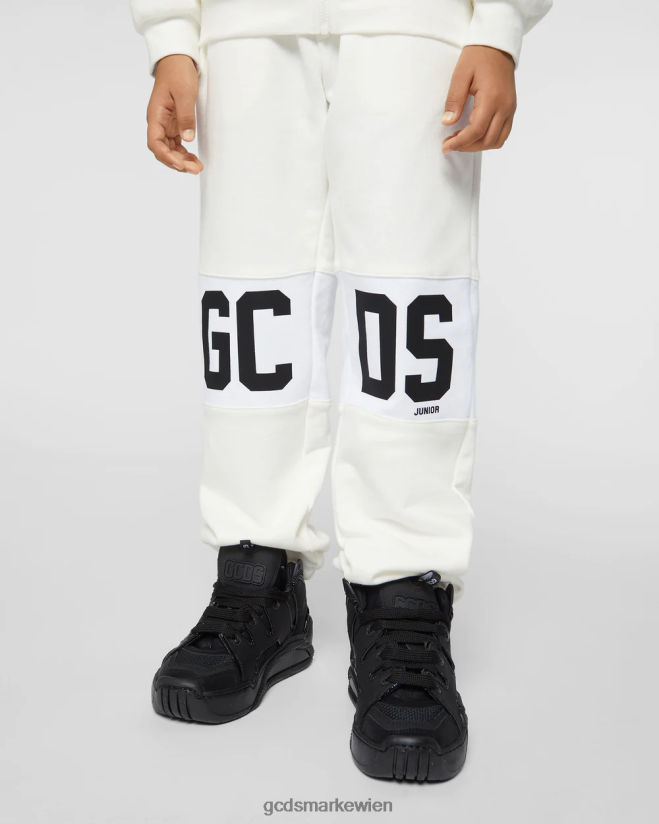 Jogginghose mit Logoband für Kinder GCDS Kinder Kleidung cremefarben V0XTXR743