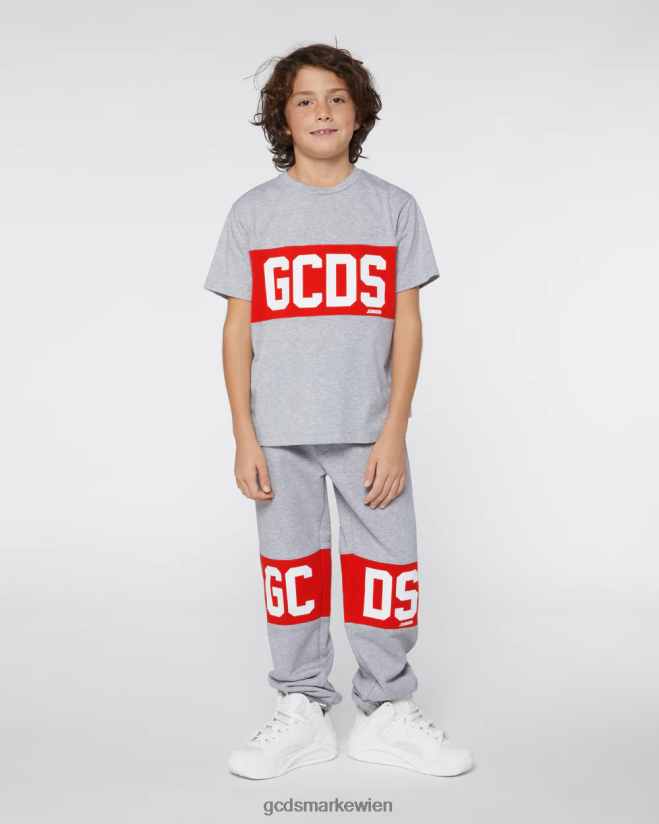 Jogginghose mit Logoband für Kinder GCDS Kinder Kleidung grau V0XTXR734