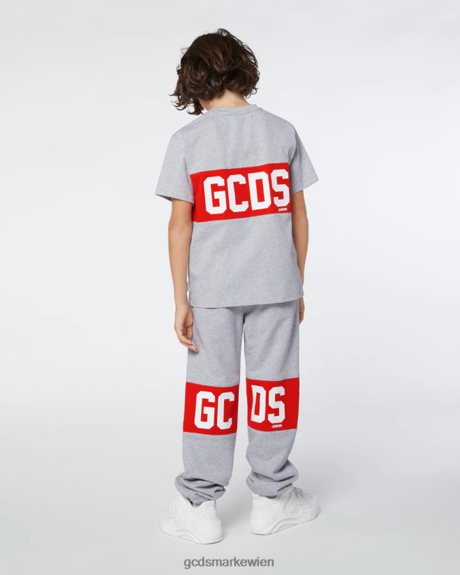 Jogginghose mit Logoband für Kinder GCDS Kinder Kleidung grau V0XTXR734