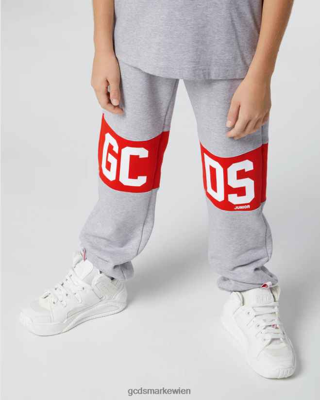 Jogginghose mit Logoband für Kinder GCDS Kinder Kleidung grau V0XTXR734