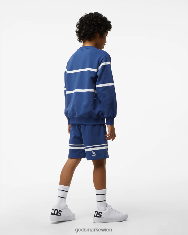 Junior-Bermuda mit niedrigem Logoband GCDS Kinder Kleidung Blau V0XTXR755