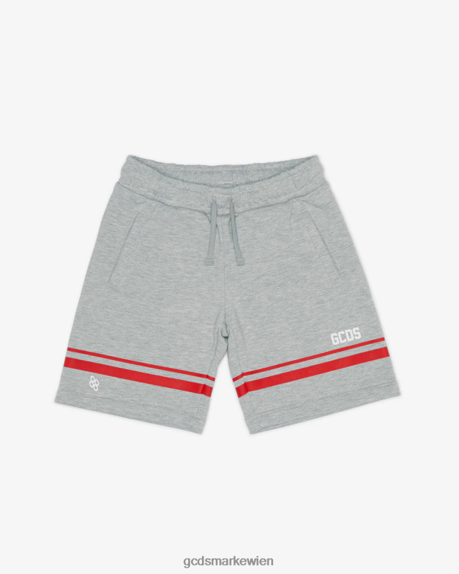 Junior-Bermuda mit niedrigem Logoband GCDS Kinder Kleidung grau V0XTXR753