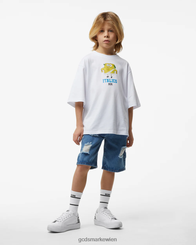 Junior-Jeans-Bermuda GCDS Kinder Kleidung Blau V0XTXR758