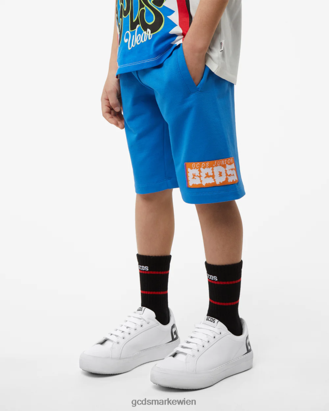 Junior-Shorts aus Baumwolle GCDS Kinder Kleidung Blau V0XTXR759