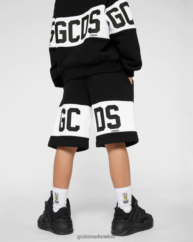 Junior-Shorts mit Logoband GCDS Kinder Kleidung Schwarz V0XTXR745