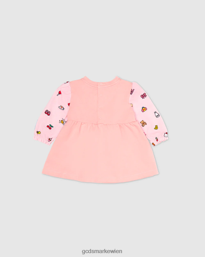 Baby-Hallo-Kitty-Kleid GCDS Kinder Kleidung Rosa V0XTXR618