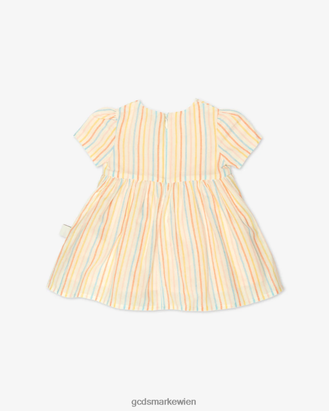 Babykirschen-gestreiftes Kleid GCDS Kinder Kleidung Mehrfarbig V0XTXR625
