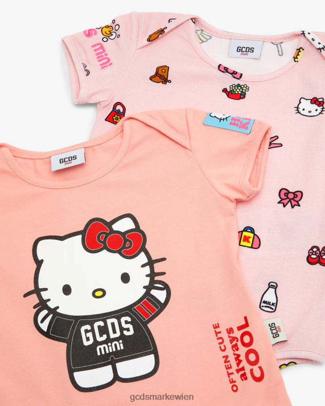 Hello Kitty zweiteiliges Baby-Body-Set GCDS Kinder Kleidung Rosa V0XTXR573