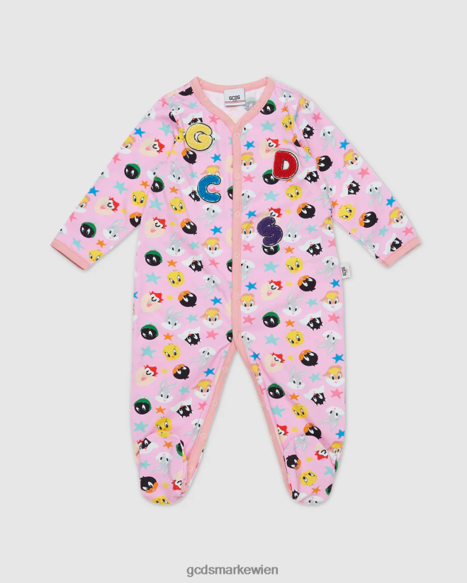 Looney Tunes-Spielanzug GCDS Kinder Kleidung Wiege rosa V0XTXR581