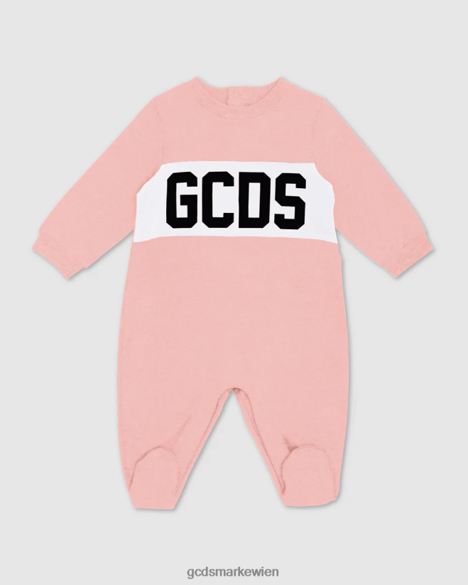 Playsuit mit Logo-Motiv GCDS Kinder Kleidung Rosa V0XTXR575