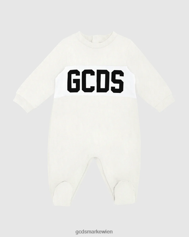 Playsuit mit Logo-Motiv GCDS Kinder Kleidung cremefarben V0XTXR583