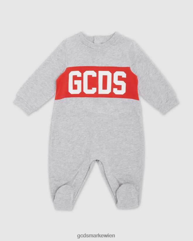 Playsuit mit Logo-Motiv GCDS Kinder Kleidung grau V0XTXR571