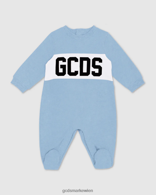 Playsuit mit Logo-Motiv GCDS Kinder Kleidung hellblau V0XTXR579