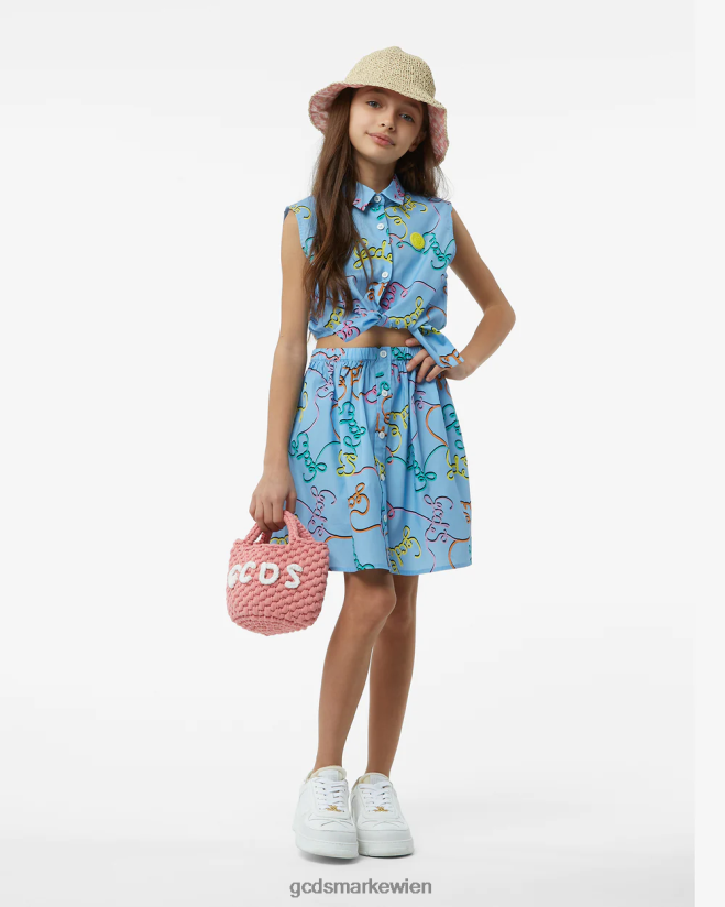 Set aus Hemd und Rock für Junioren GCDS Kinder Kleidung Mehrfarbig V0XTXR812