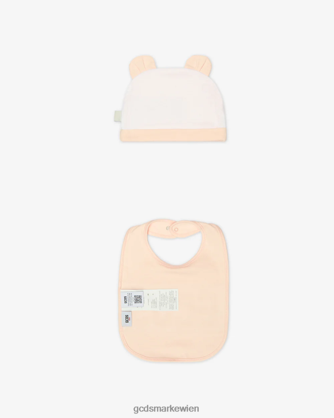 Zweiteiliges Babyset mit Logoband GCDS Kinder Kleidung Baby Pink V0XTXR585