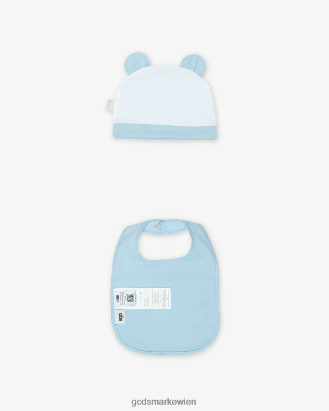 Zweiteiliges Babyset mit Logoband GCDS Kinder Kleidung Engelsblau V0XTXR586