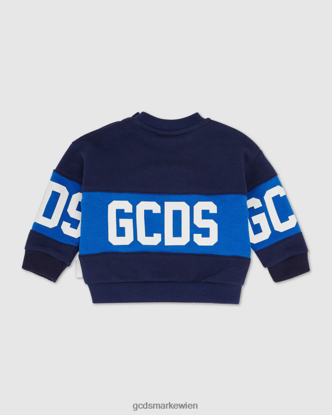 Kapuzenpullover mit Baby-Logomotiv GCDS Kinder Kleidung Dunkelblau V0XTXR617