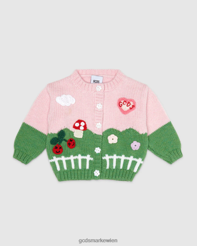 Strickjacke für Babys GCDS Kinder Kleidung Mehrfarbig V0XTXR611