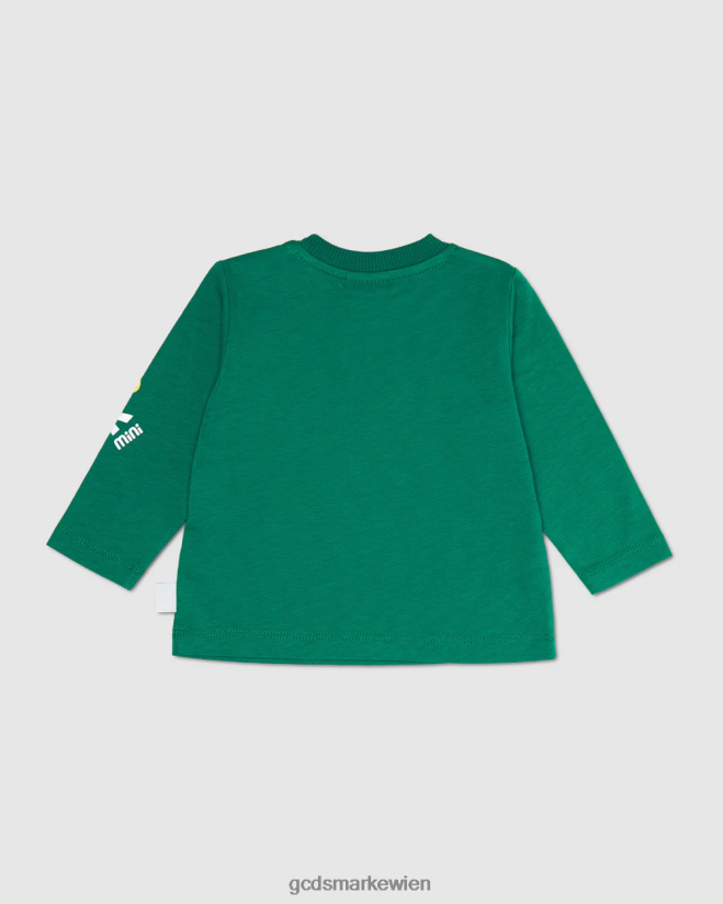 Baby-Monster-T-Shirt mit langen Ärmeln GCDS Kinder Kleidung Grün V0XTXR632