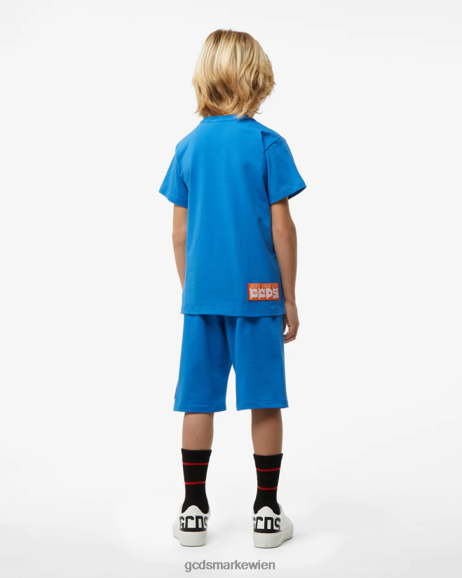 Hai-T-Shirt für Kinder GCDS Kinder Kleidung Blau V0XTXR729