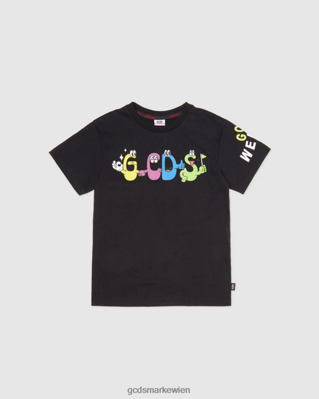Junior-Monster-T-Shirt GCDS Kinder Kleidung Schwarz V0XTXR711