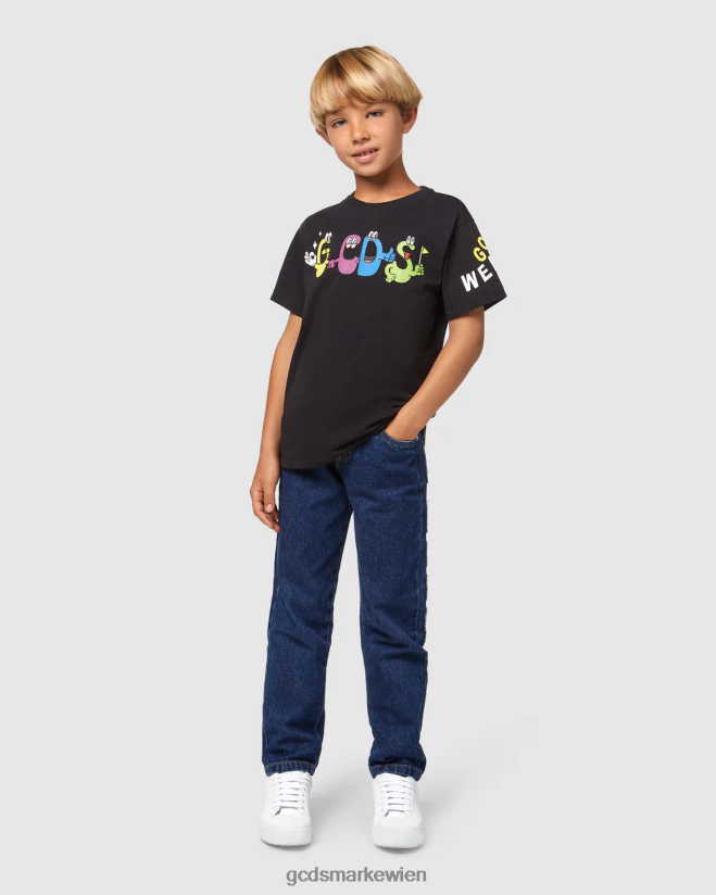 Junior-Monster-T-Shirt GCDS Kinder Kleidung Schwarz V0XTXR711