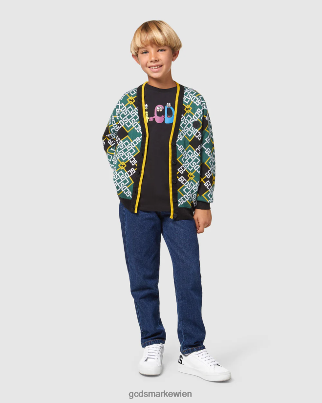 Junior-Monster-T-Shirt GCDS Kinder Kleidung Schwarz V0XTXR711