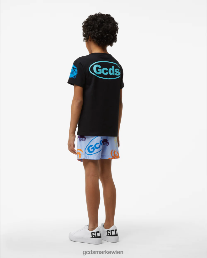 Junior-Shell-T-Shirt GCDS Kinder Kleidung Schwarz V0XTXR727