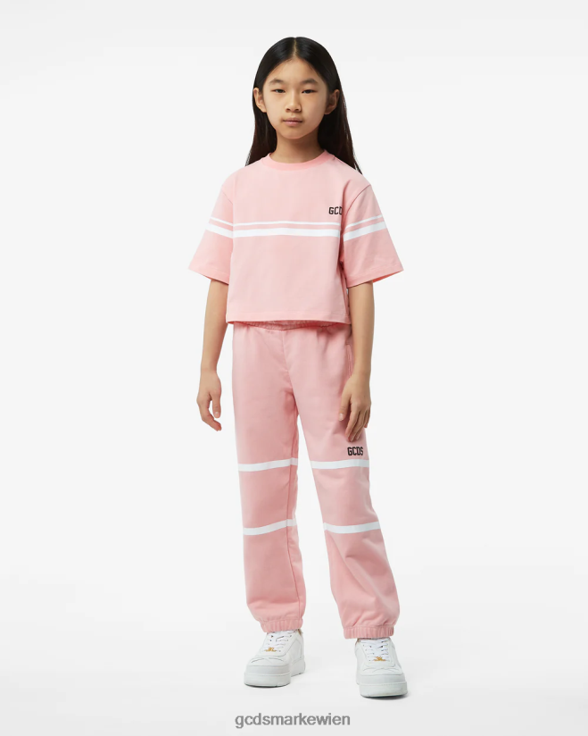 Junior-T-Shirt mit niedrigem Logo GCDS Kinder Kleidung Rosa V0XTXR794