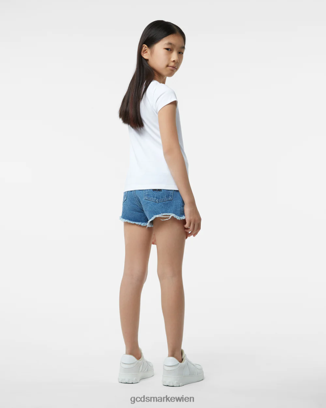 Patchwork-T-Shirt für Kinder GCDS Kinder Kleidung Weiß V0XTXR793