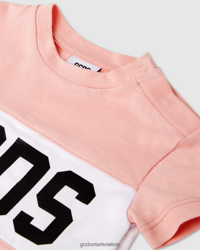 T-Shirt mit Baby-Logomotiv GCDS Kinder Kleidung Rosa V0XTXR636
