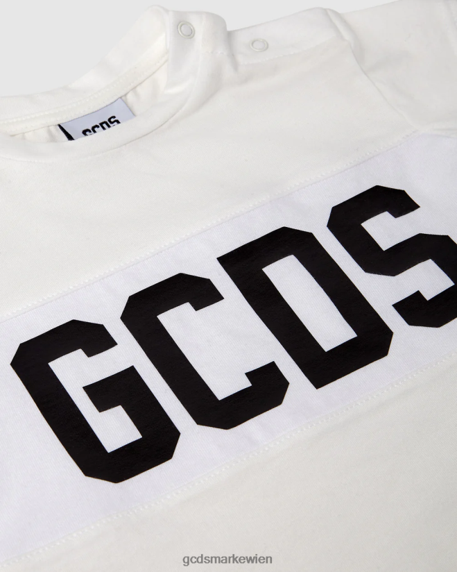 T-Shirt mit Baby-Logomotiv GCDS Kinder Kleidung cremefarben V0XTXR637