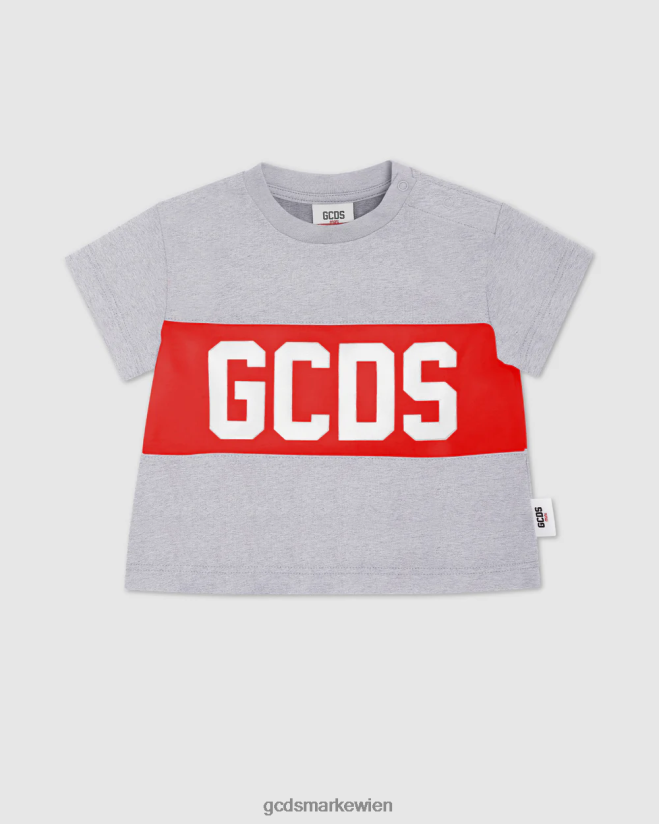 T-Shirt mit Baby-Logomotiv GCDS Kinder Kleidung grau V0XTXR634