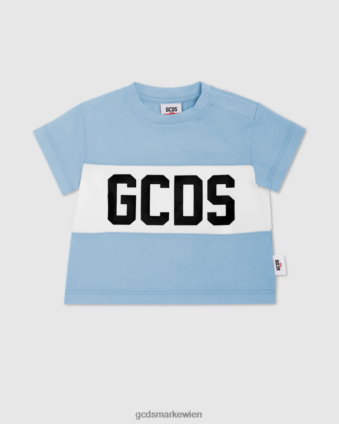 T-Shirt mit Baby-Logomotiv GCDS Kinder Kleidung hellblau V0XTXR638