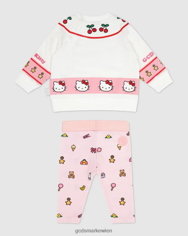 Baby-Hallo-Kitty-Trainingsanzug GCDS Kinder Kleidung Rosa V0XTXR592