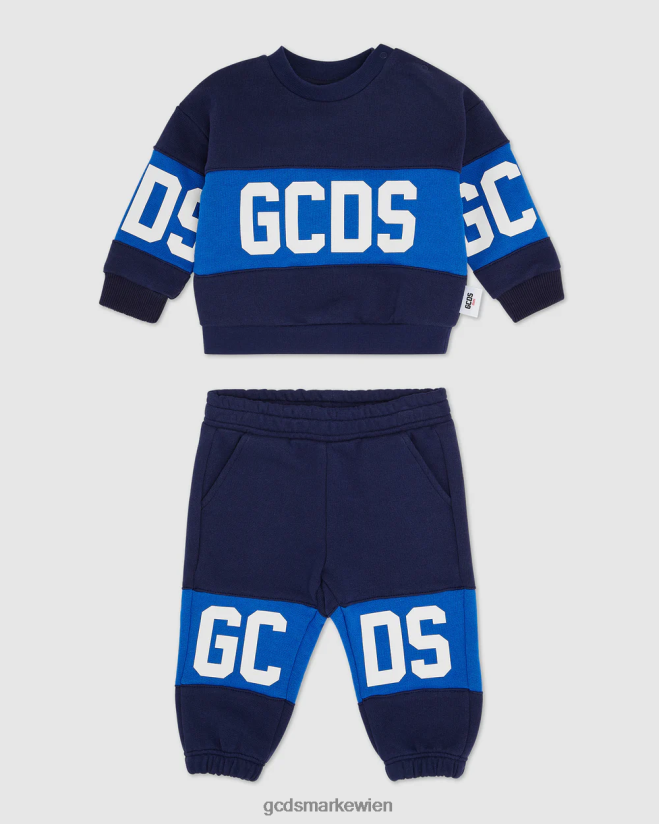 Baby-Trainingsanzug mit Logo-Motiv GCDS Kinder Kleidung Dunkelblau V0XTXR597