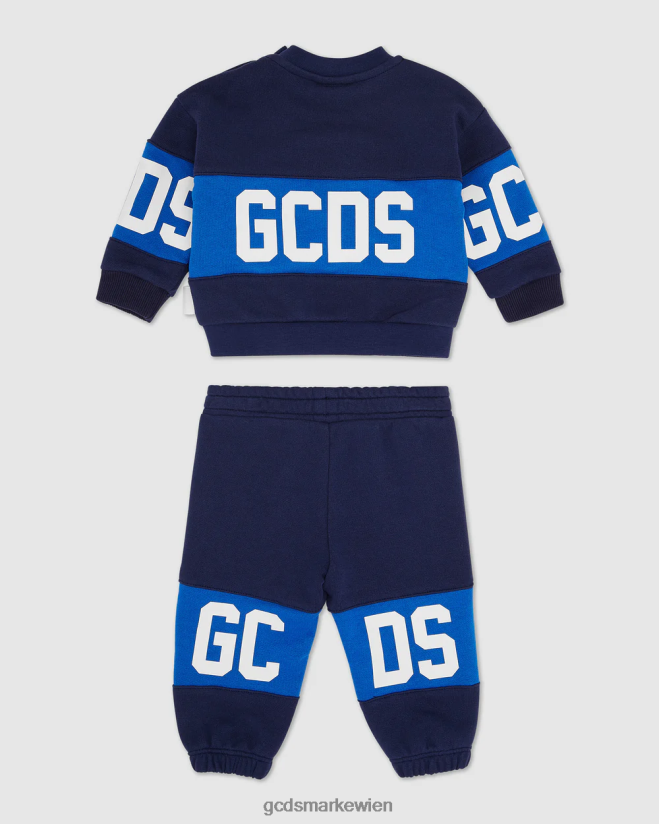 Baby-Trainingsanzug mit Logo-Motiv GCDS Kinder Kleidung Dunkelblau V0XTXR597