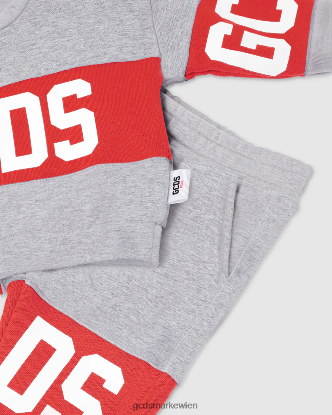 Baby-Trainingsanzug mit Logo-Motiv GCDS Kinder Kleidung grau V0XTXR601