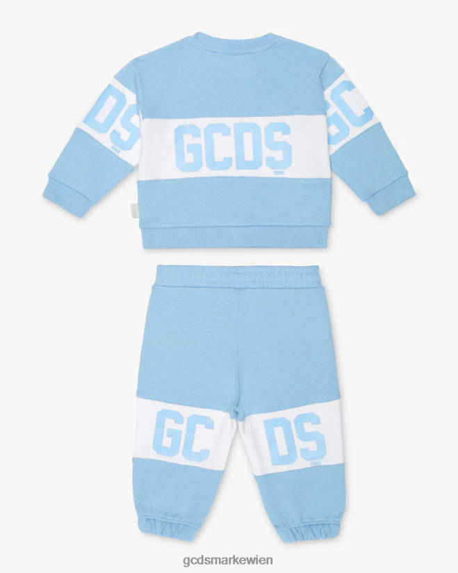Baby-Trainingsanzug mit Logoband GCDS Kinder Kleidung Engelsblau V0XTXR607