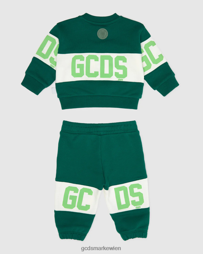 Baby-Trainingsanzug mit Logoband GCDS Kinder Kleidung Grün V0XTXR600