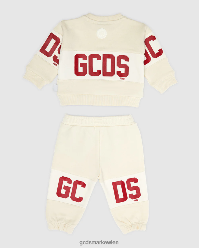 Baby-Trainingsanzug mit Logoband GCDS Kinder Kleidung Schaumgrau V0XTXR598