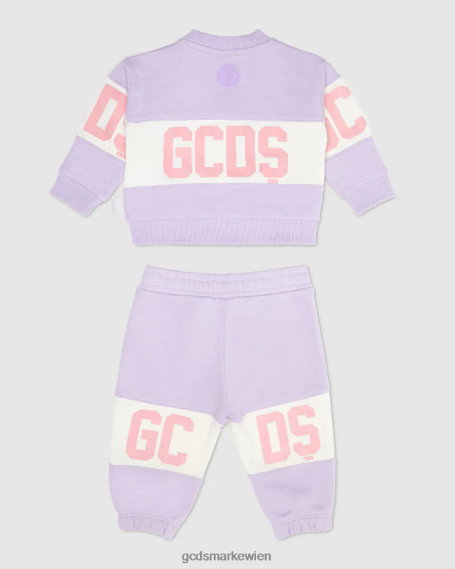 Baby-Trainingsanzug mit Logoband GCDS Kinder Kleidung lila V0XTXR594