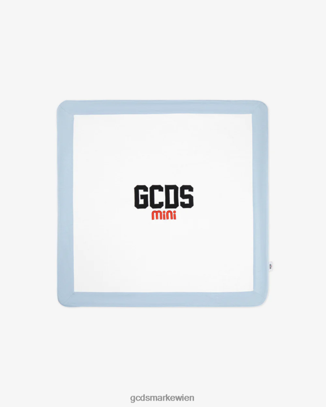 Babydecke aus Baumwolle mit Logo GCDS Kinder Zubehörteil Engelsblau V0XTXR654